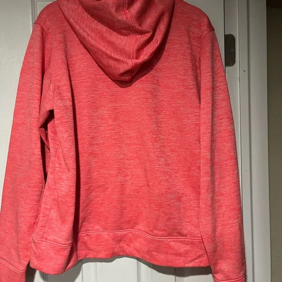 Under Armour Orange and Grey Cold Gear semi fitted hoodie - Picture 2 of 4